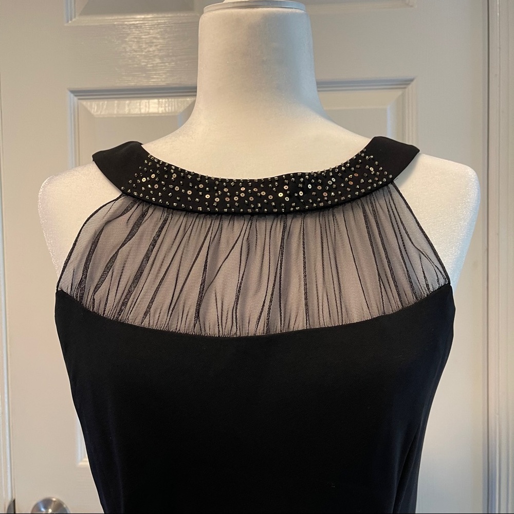 NWOT Evan Piccone Sleeveless Cocktail Dress Black